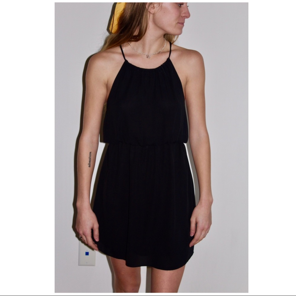 Soprano Black Halter-Neck Dress